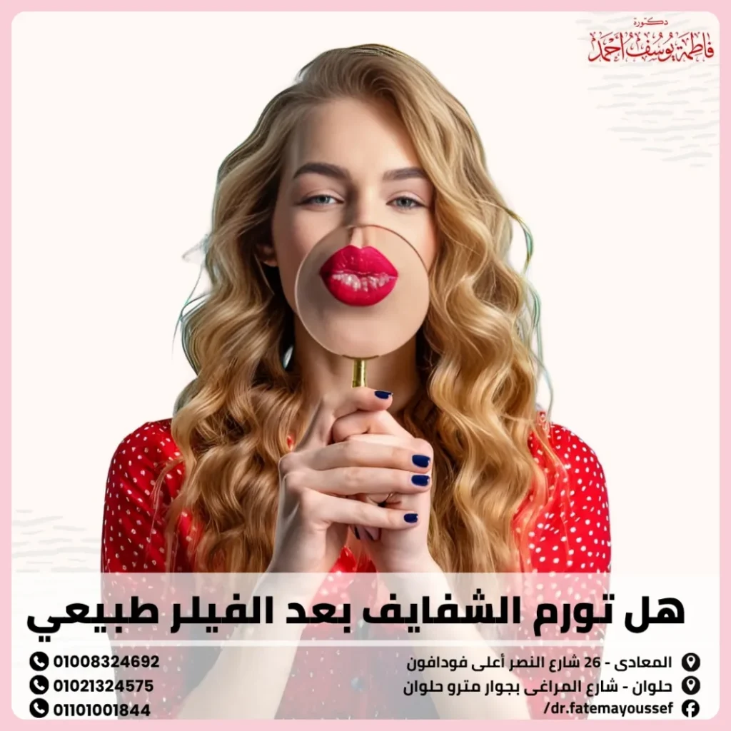 هل تورم الشفايف بعد الفيلر طبيعي