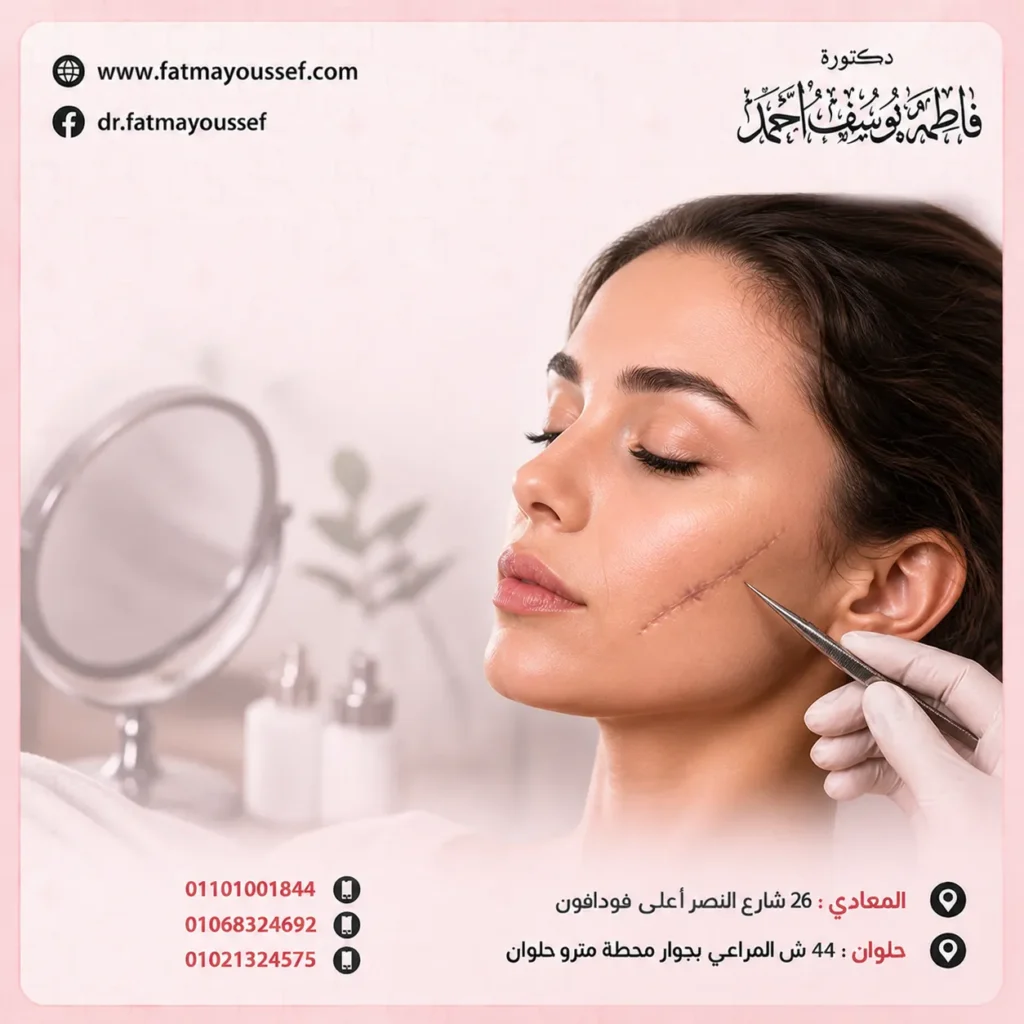 عمليات تجميل الجروح في الوجه