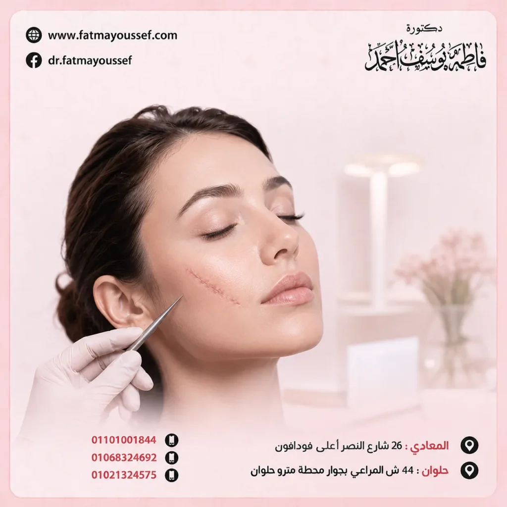 عمليات تجميل الجروح في الوجه