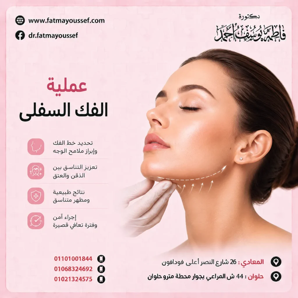 عملية الفك السفلي قبل وبعد