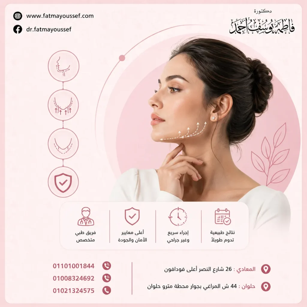 عمليات تجميل الفك قبل وبعد