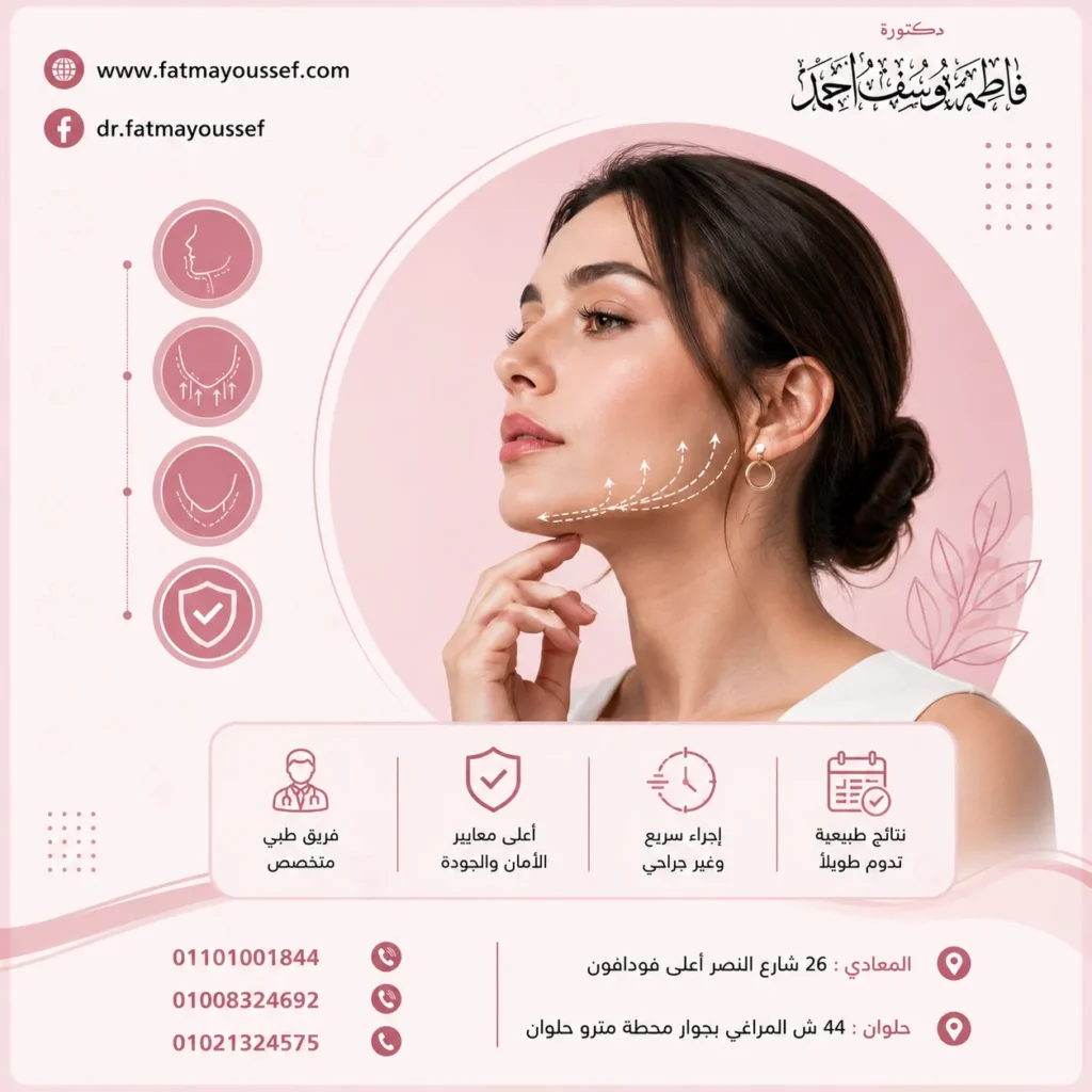 عمليات تجميل الفك قبل وبعد