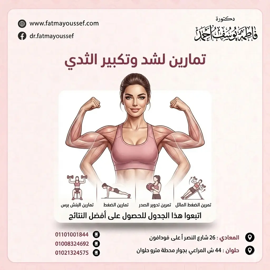تمارين لشد الثدي وتكبيره