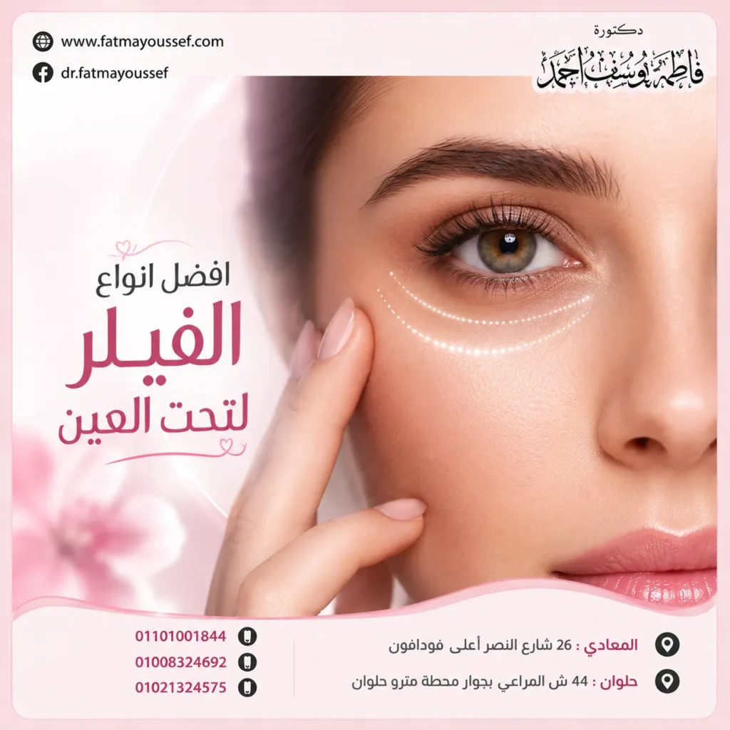 افضل انواع الفيلر لتحت العين