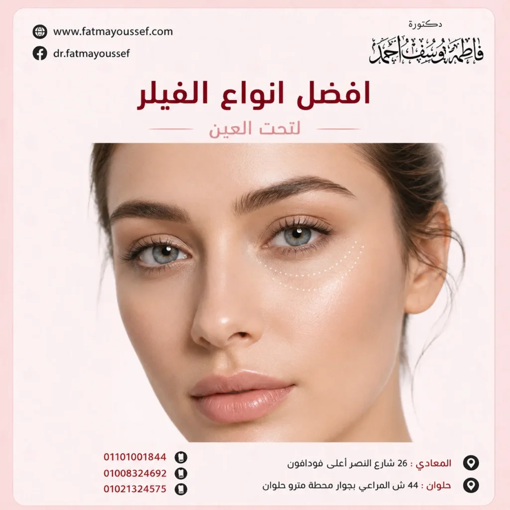 افضل انواع الفيلر لتحت العين