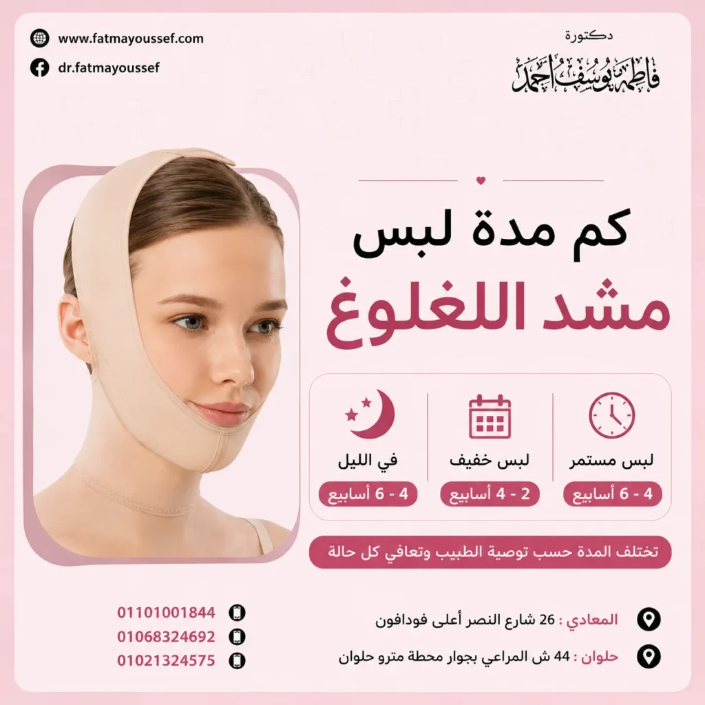كم مدة لبس مشد اللغلوغ