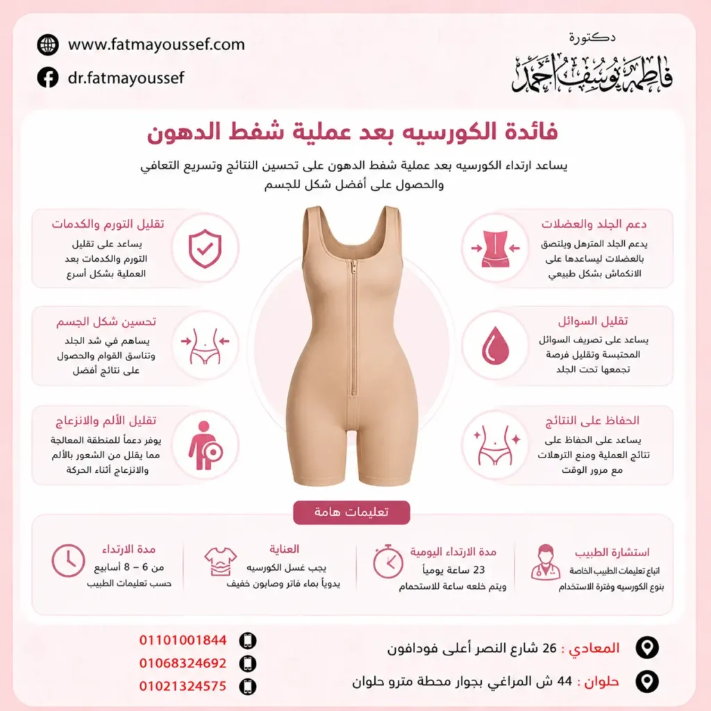 فائدة الكورسيه بعد عملية الشفط