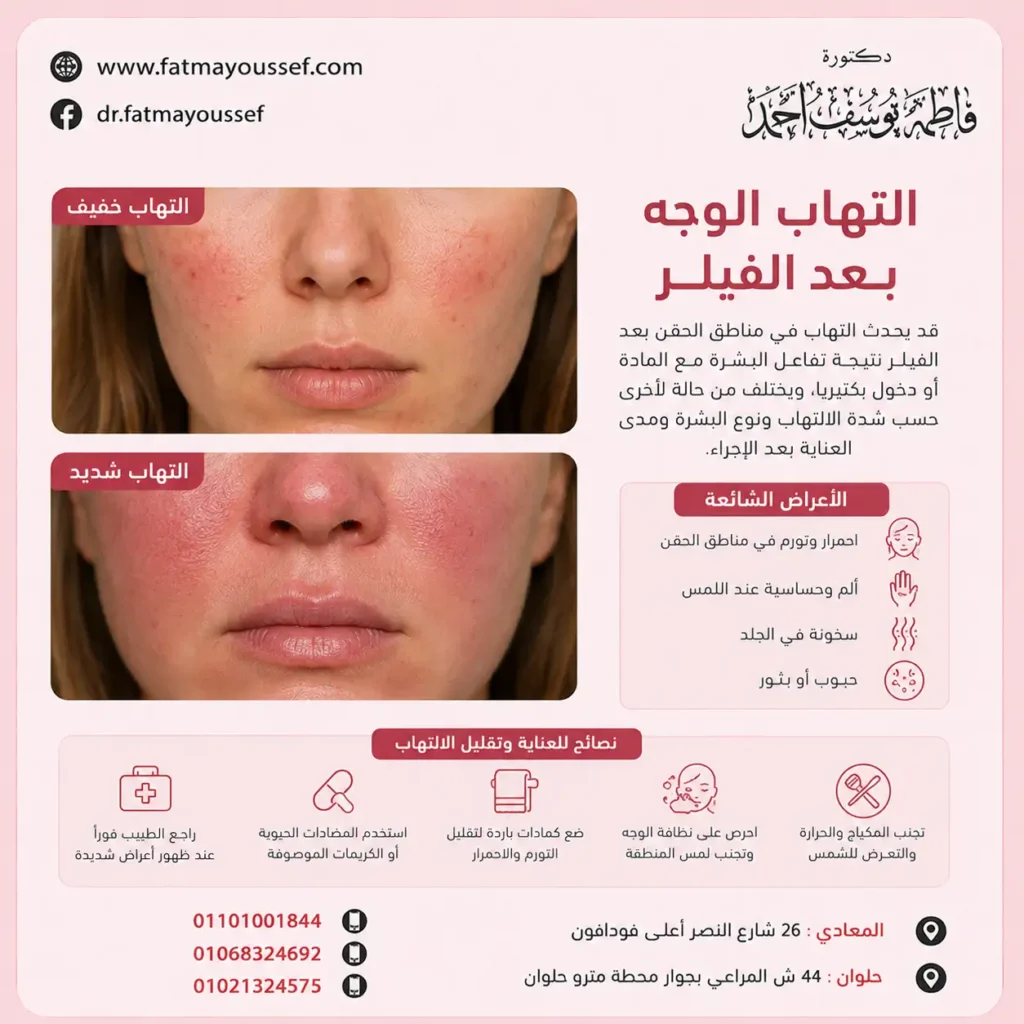التهاب الوجه بعد الفيلر