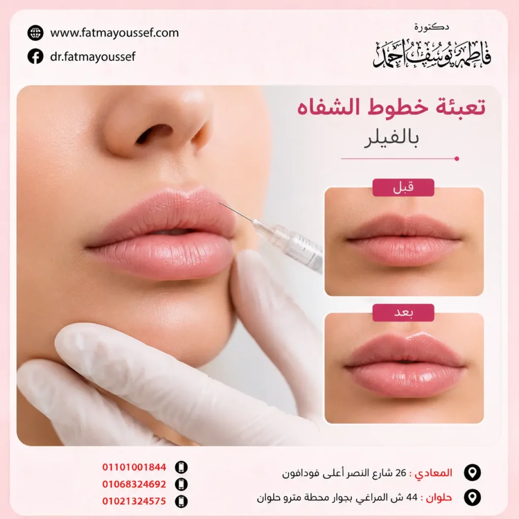 تعبئة خطوط الشفايف بالفيلر