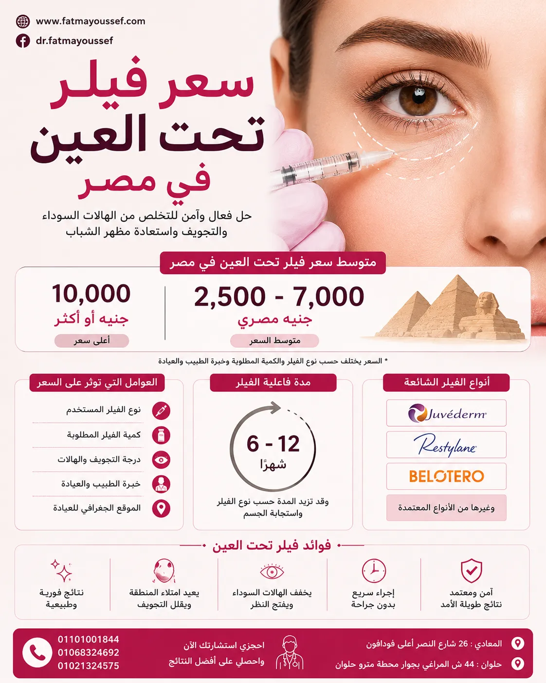سعر فيلر تحت العين في مصر