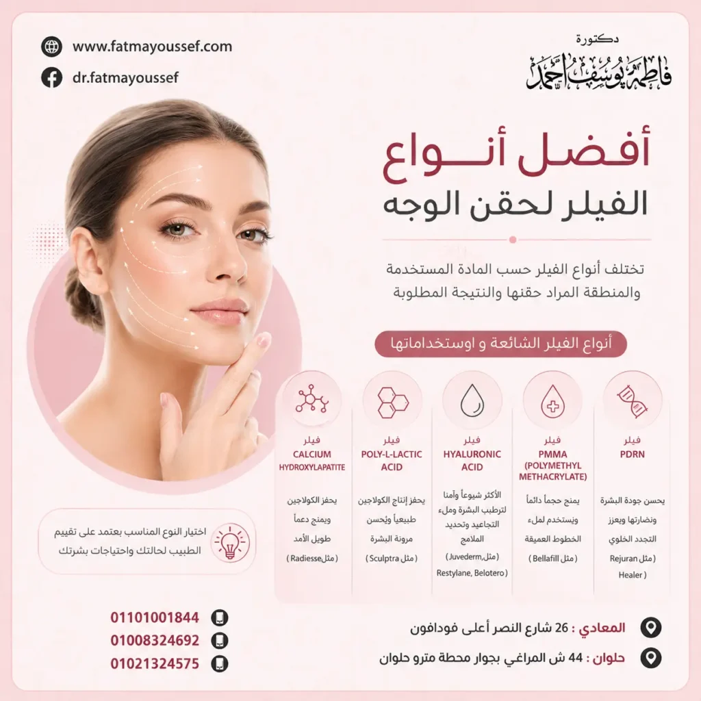 افضل انواع الفيلر لحقن الوجه