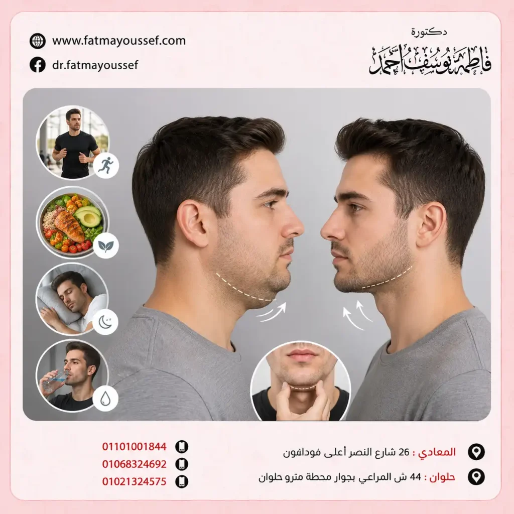 كيفية التخلص من دهون الوجه للرجال