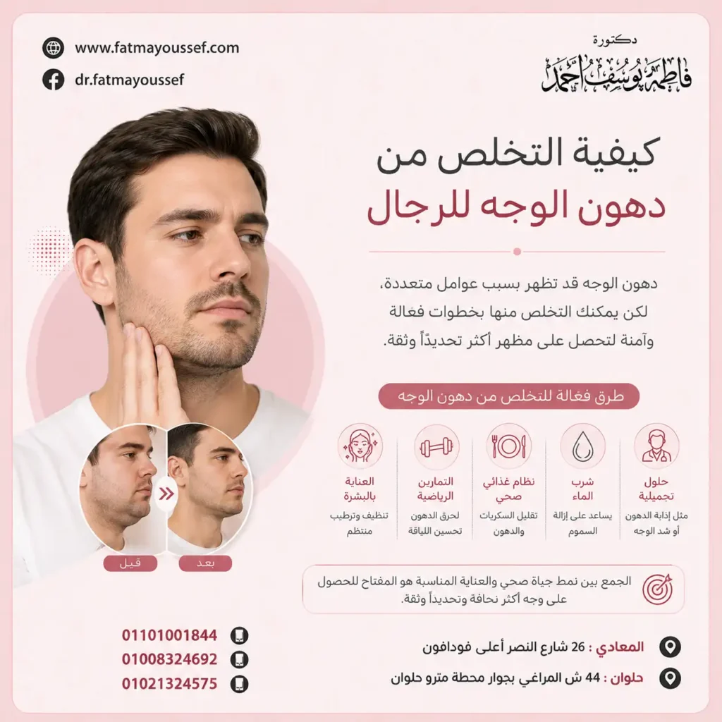 كيفية التخلص من دهون الوجه للرجال