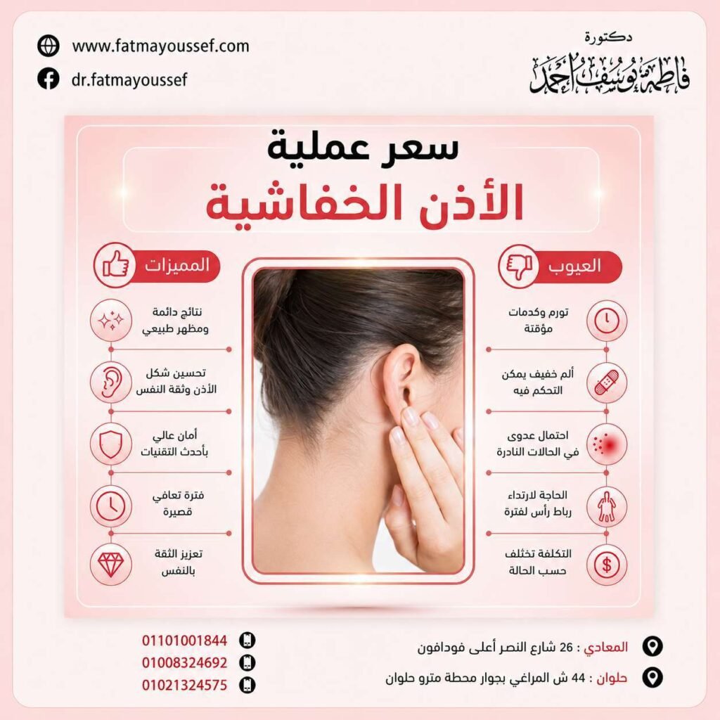 سعر عملية الأذن الخفاشية