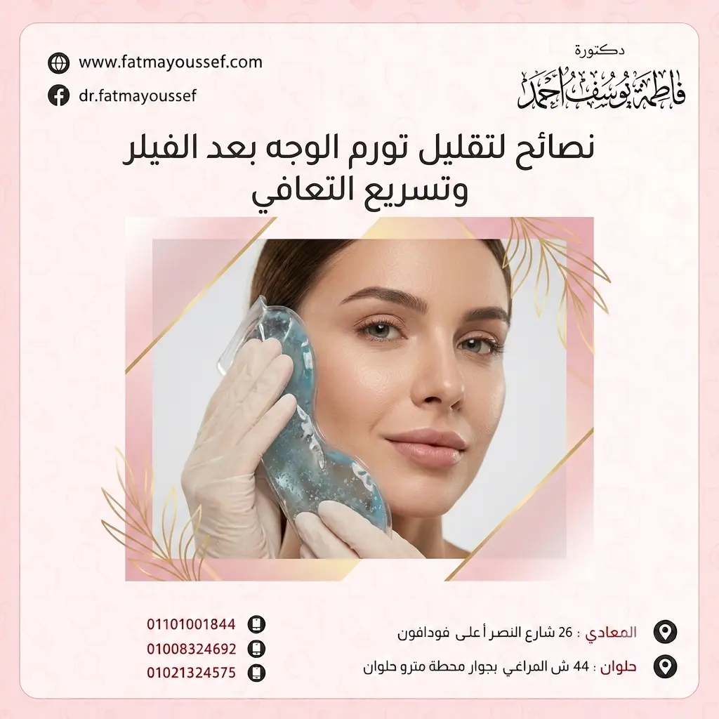 متى يزول تورم الوجه بعد الفيلر؟ نصائح لتقليل التورم وتسريع التعافي