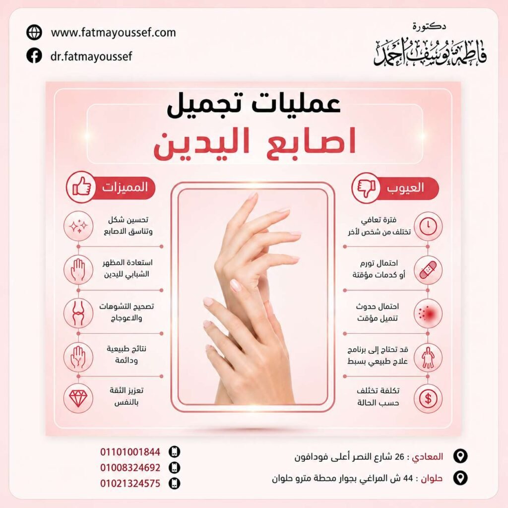 عمليات تجميل اصابع اليدين