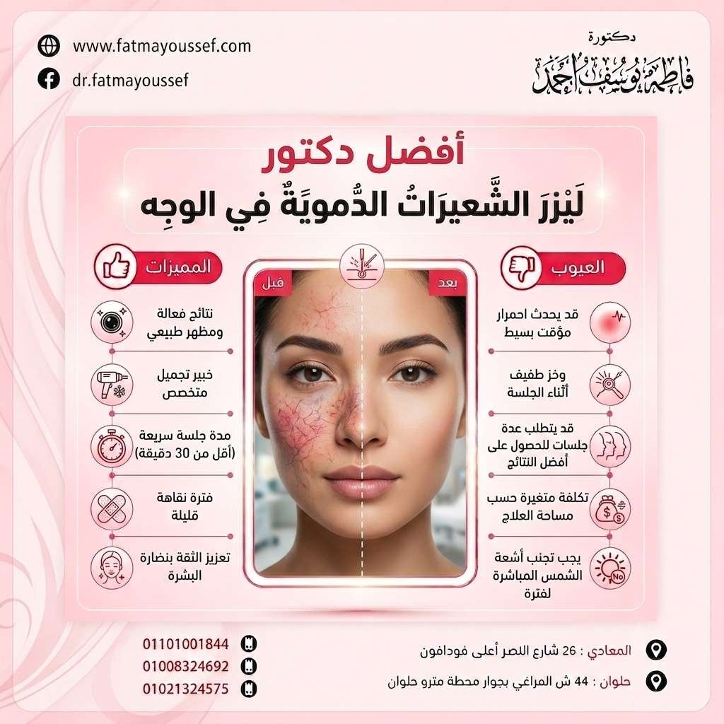 ليزر الشعيرات الدموية في الوجه