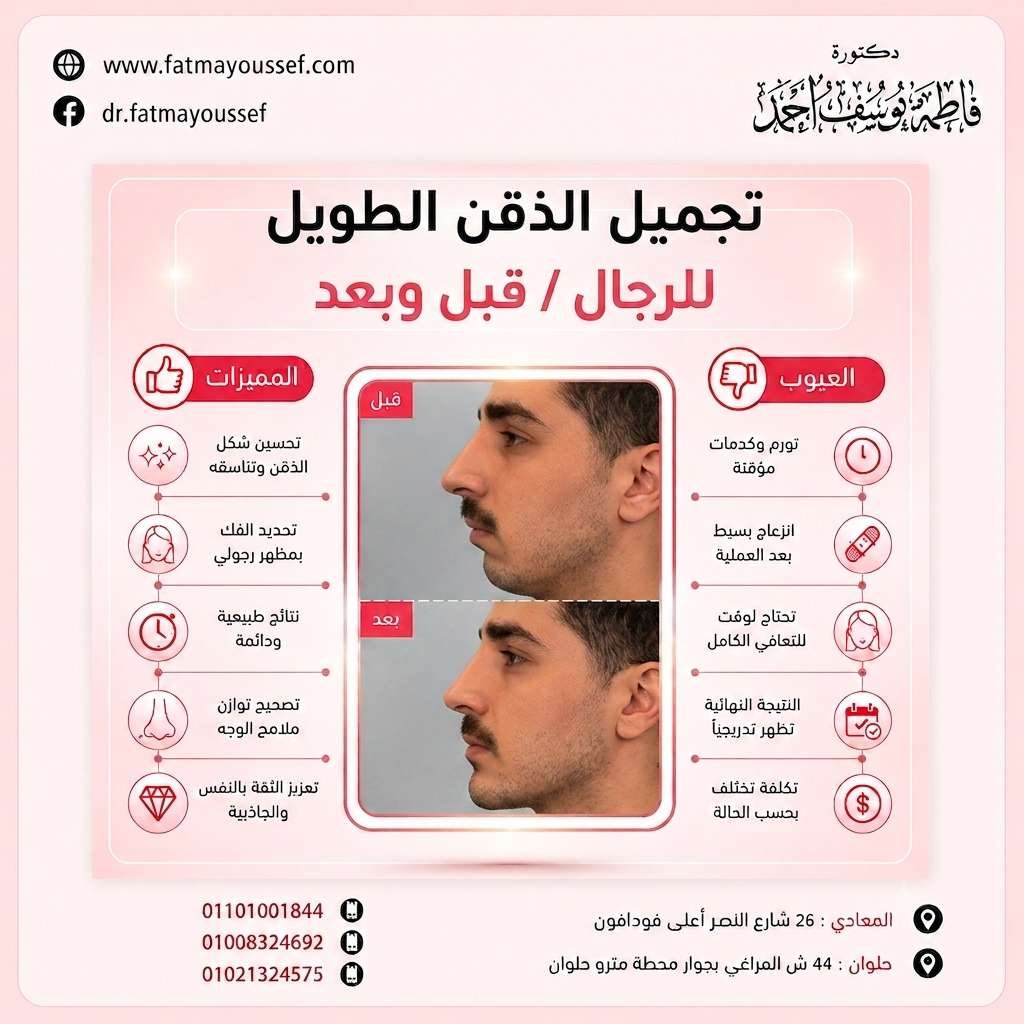 تجميل الذقن الطويل