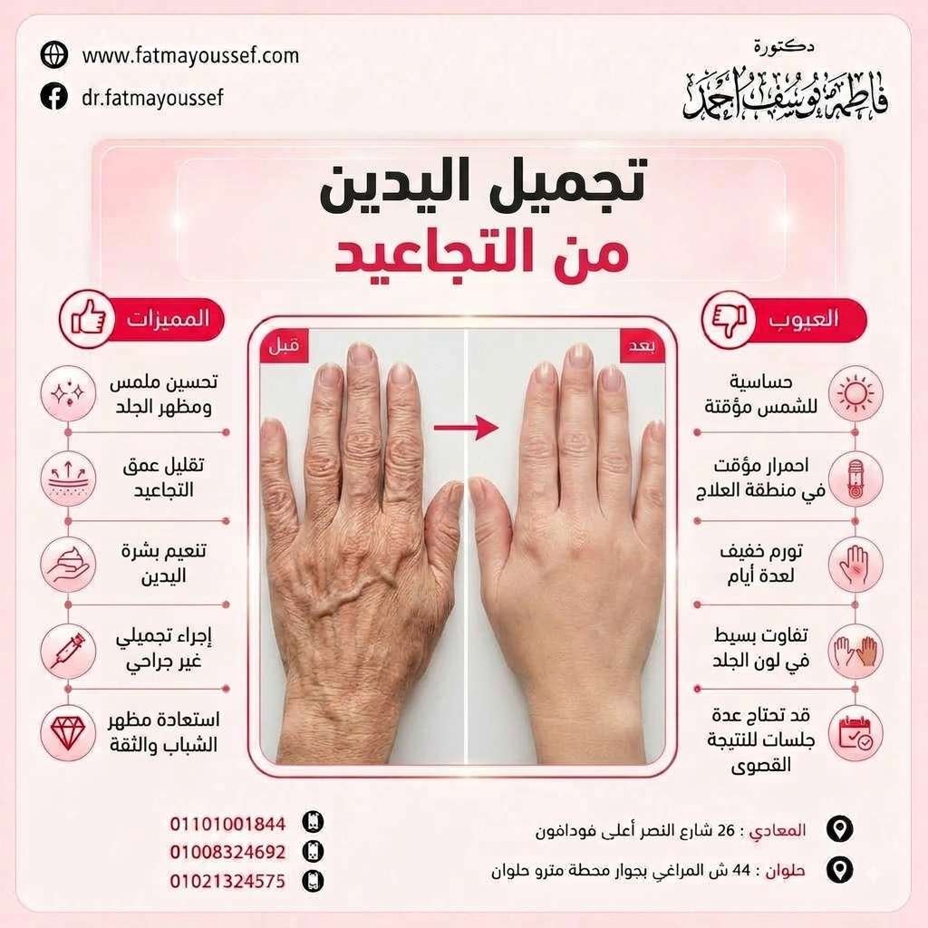 تجميل اليدين من التجاعيد
