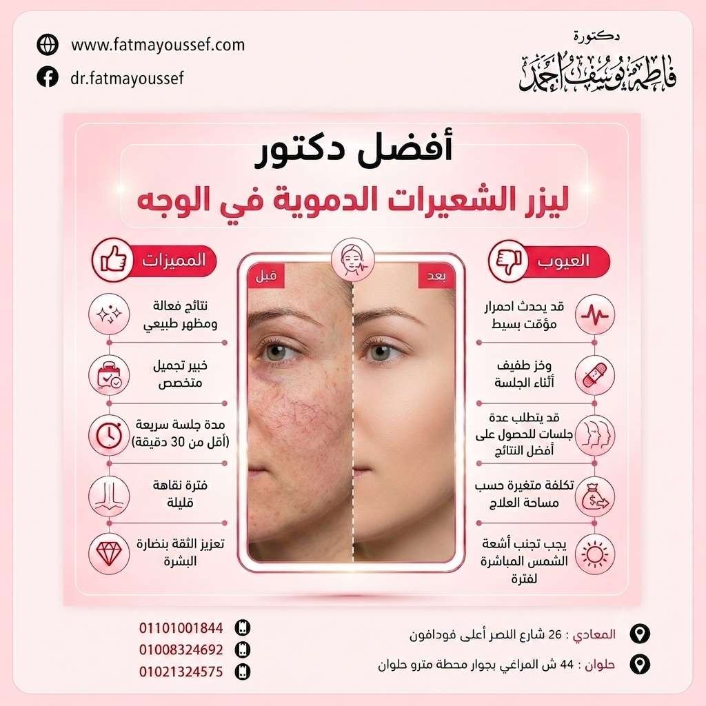 ليزر الشعيرات الدموية في الوجه