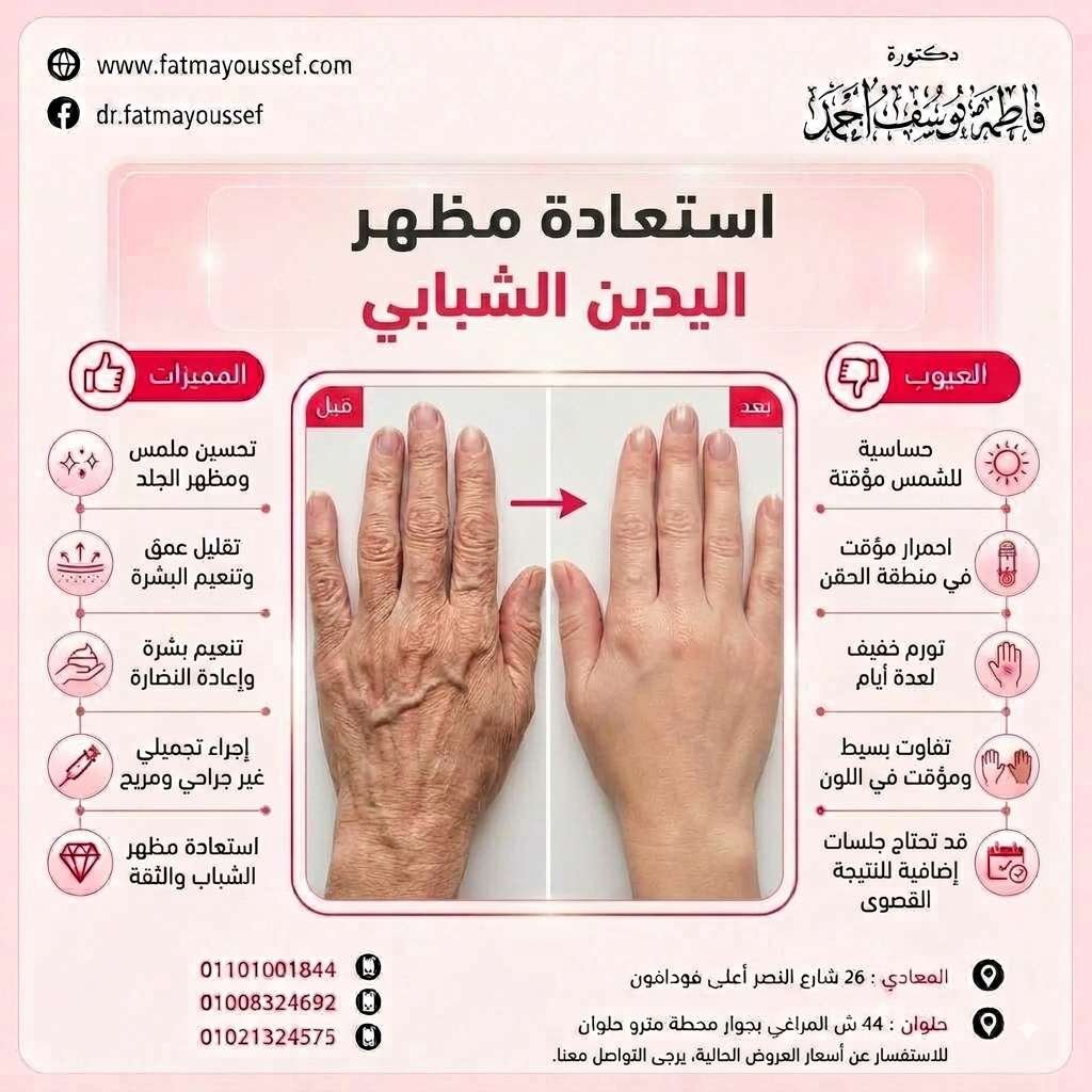 تجميل اليدين من التجاعيد