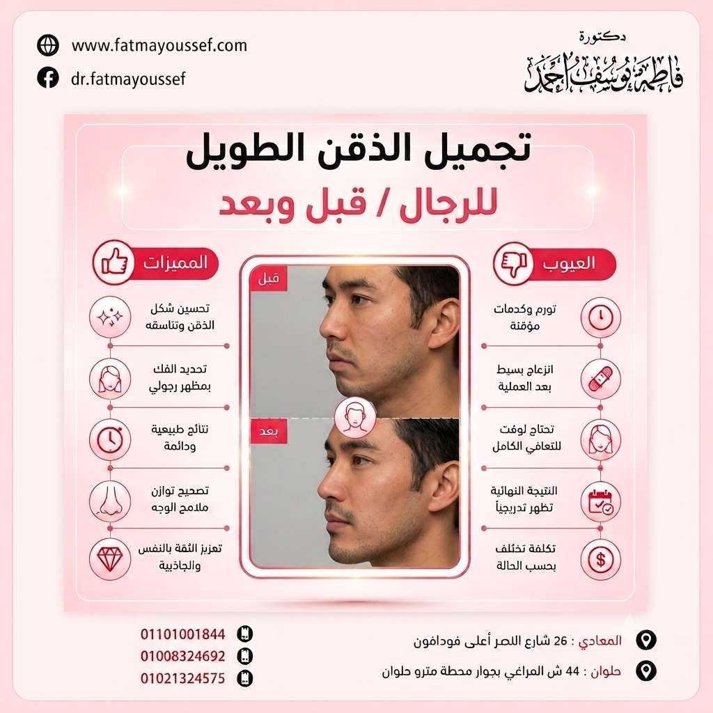 تجميل الذقن الطويل
